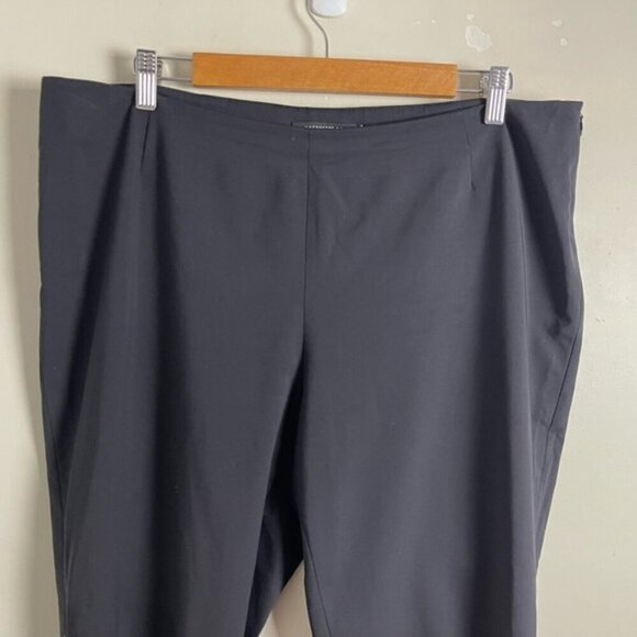 Lafayette 148 New York Stanton Pant dark navy blue size 14 ankle stretch career - Picture 5 of 15